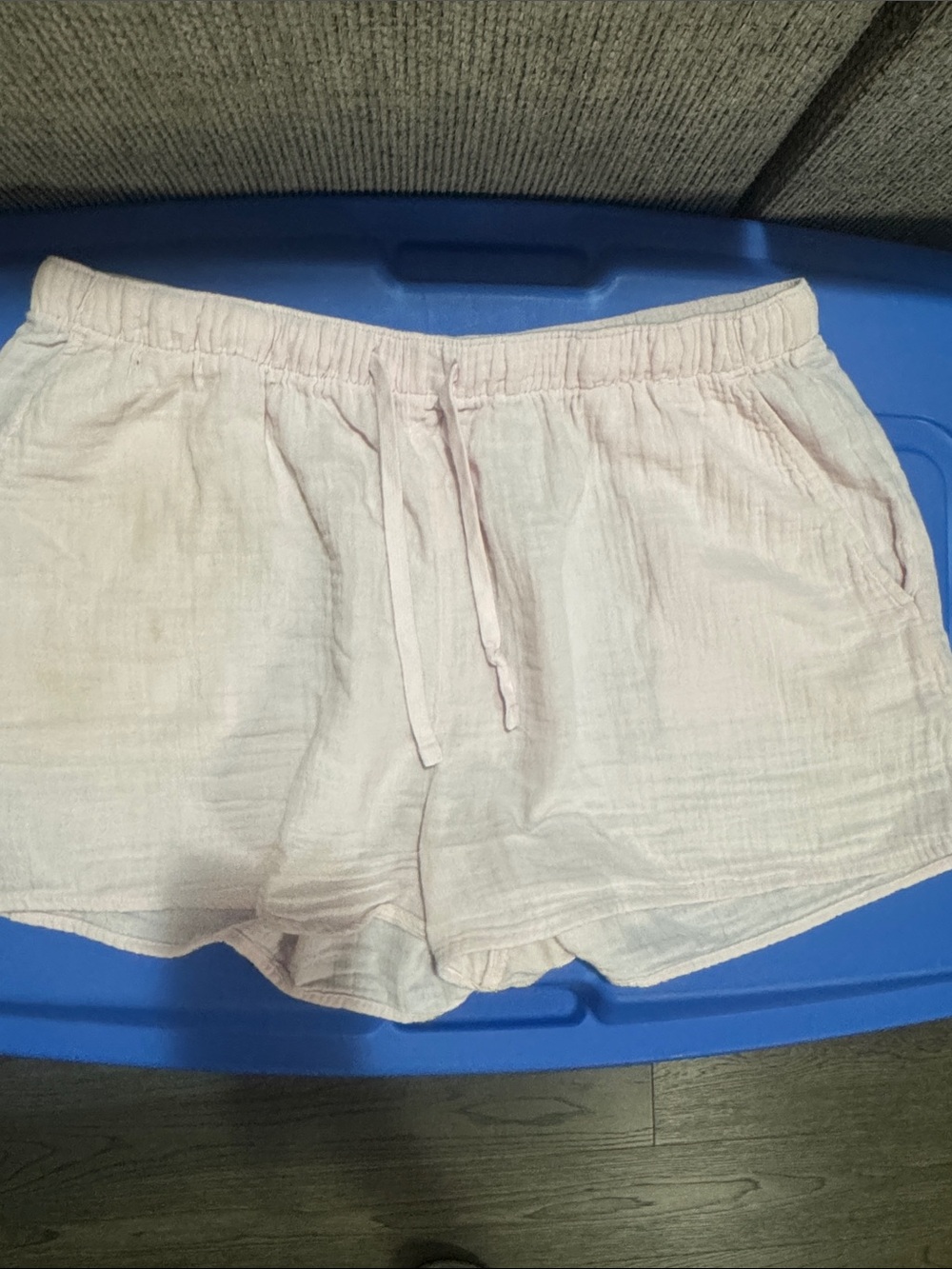 Little Moon Light Pink Casual Drawstring Athletic Shorts